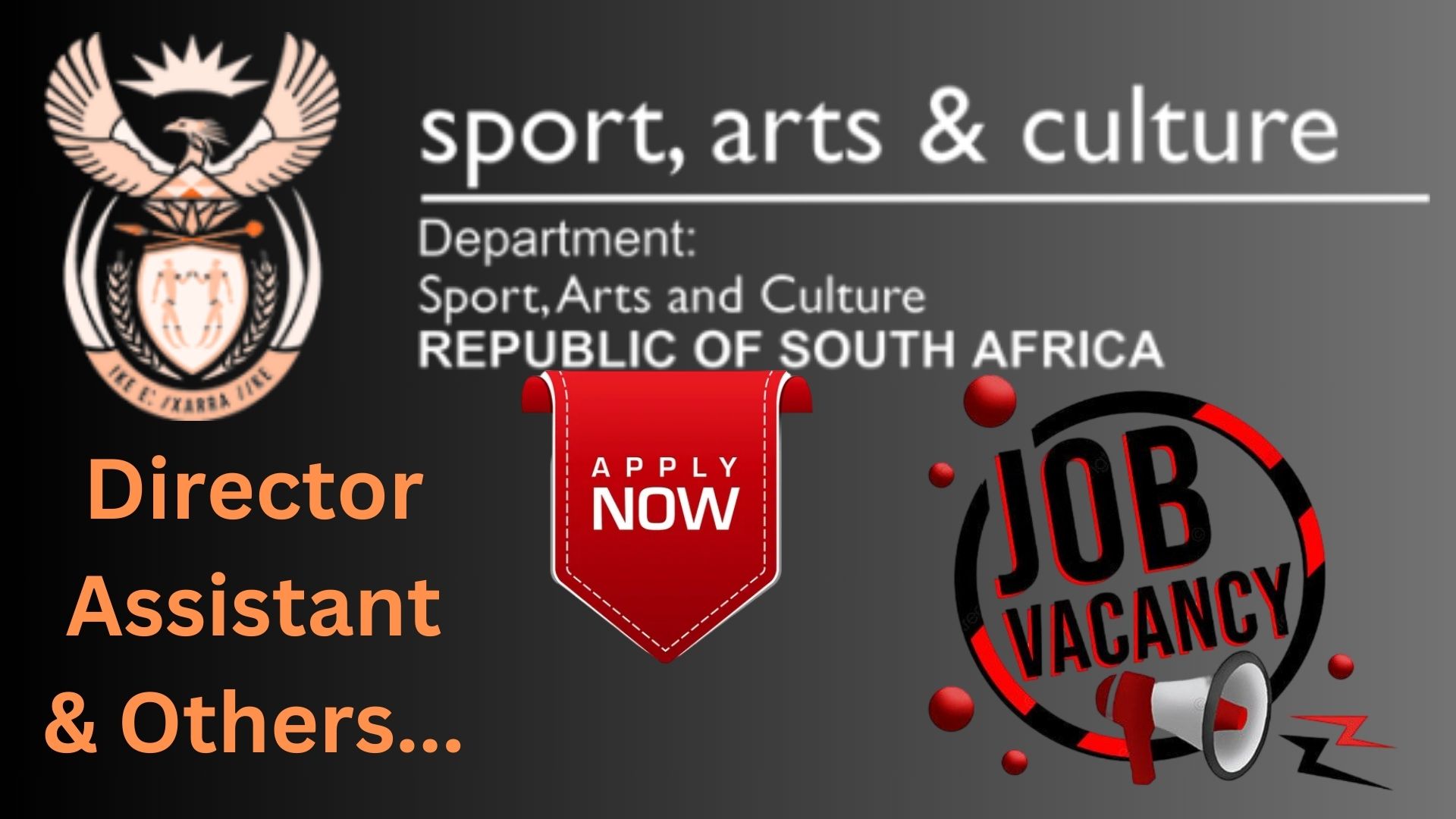 Department of Sport, Arts and Culture (DSAC) : Latest Job Opportunities in South Africa | Vacancies 2024 | Apply Now at @www.dsac.gov.za